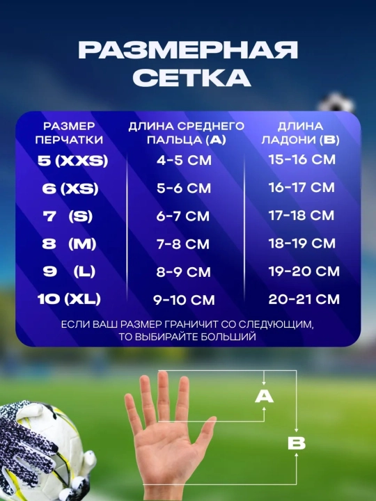 Перчатки вратарские для профессионального футбола