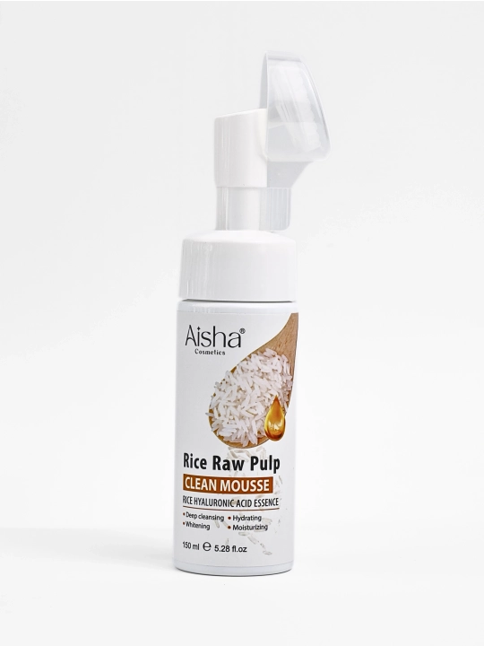 Пенка для умывания лица Aisha Rice Raw Pulp Cleaner, 120 мл, экстракт риса - 