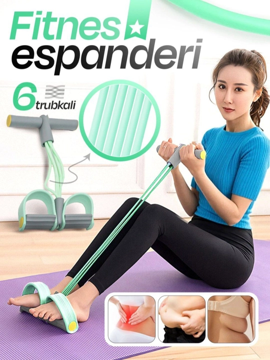Uyda mashq va ozish uchun fitness rezinka - 