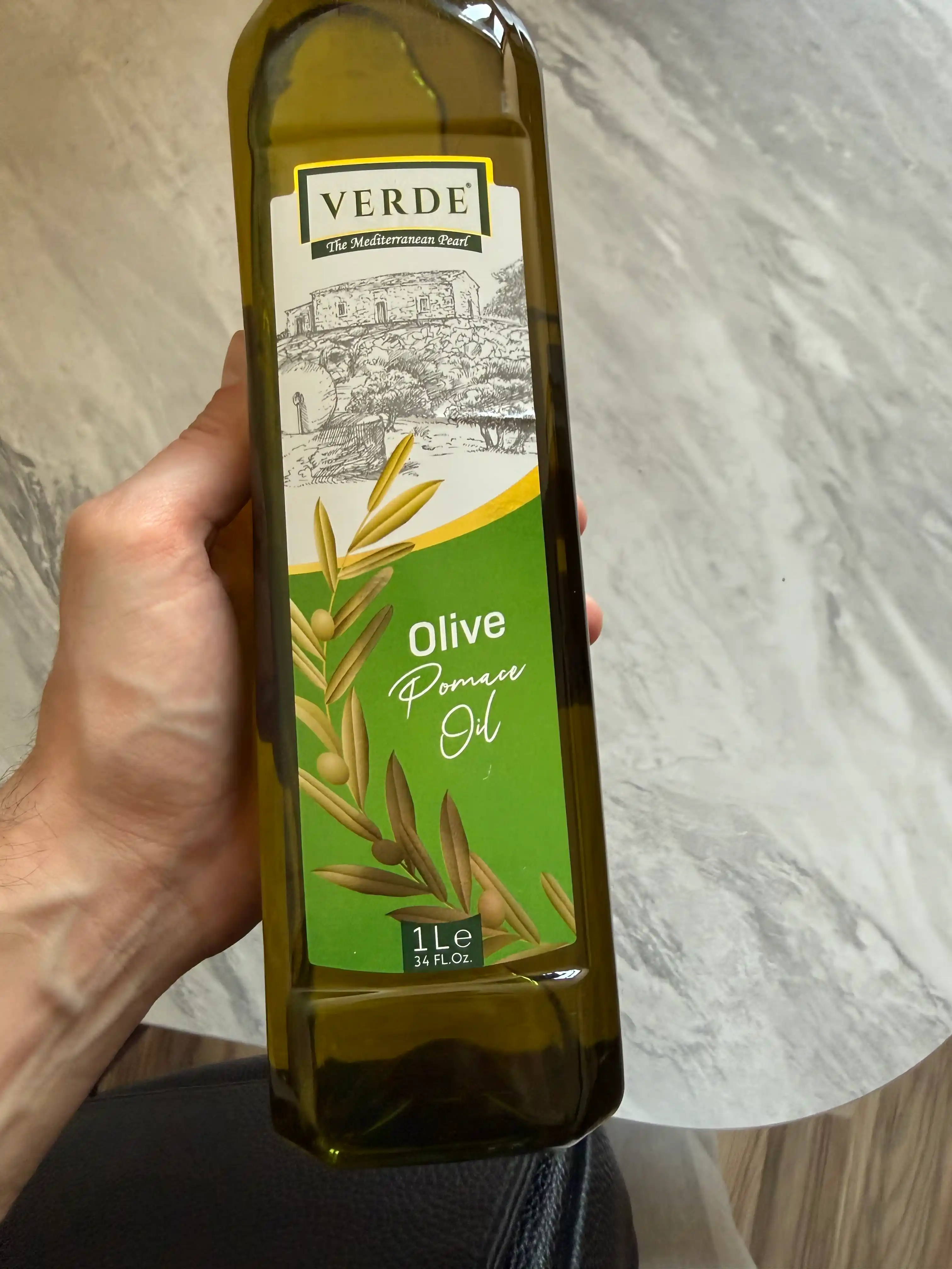 Olive Verde Pomace Oil zaytun yog'i, tozalangan, tovurish va salatlar, 1 litr