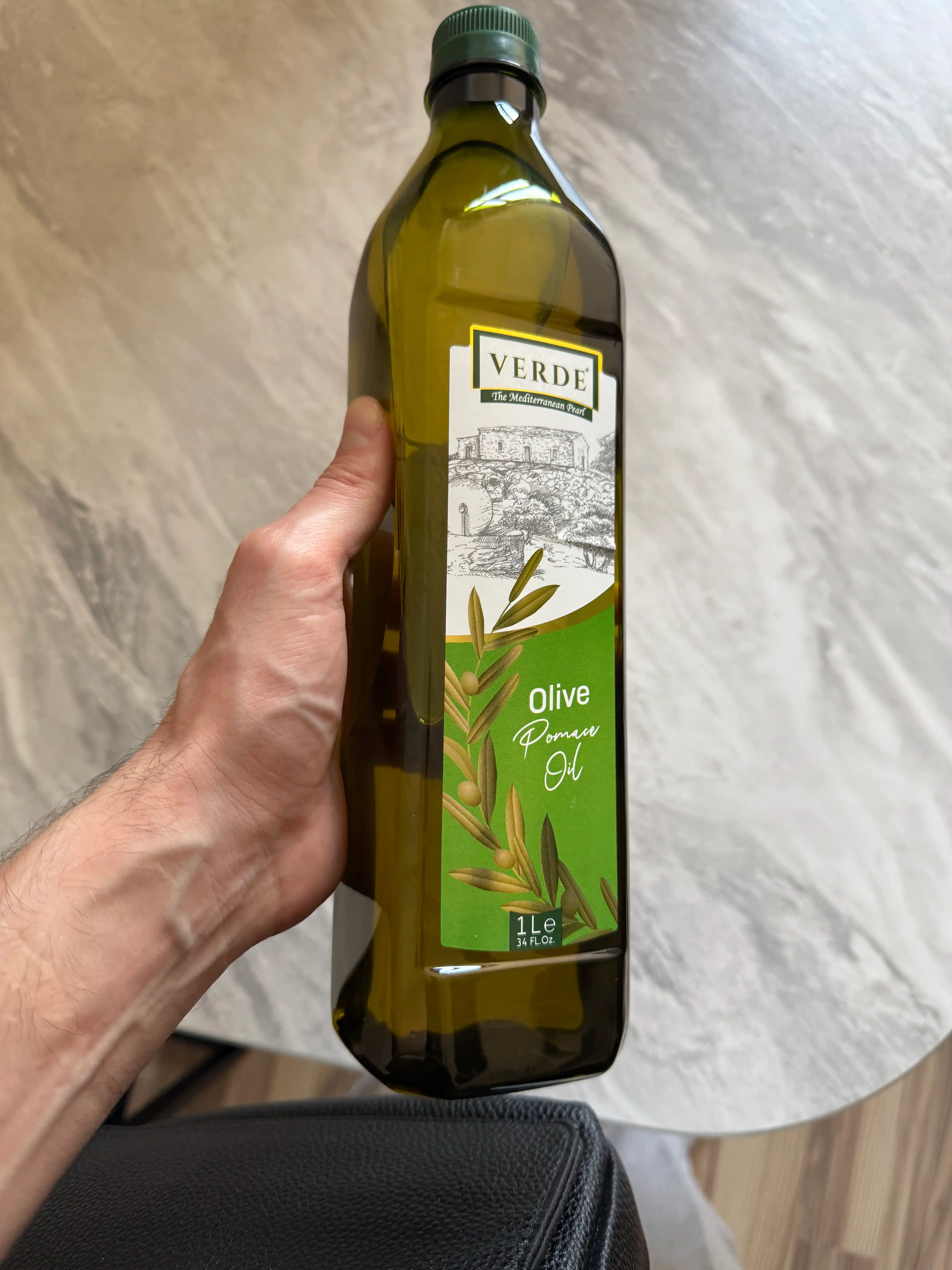Olive Verde Pomace Oil zaytun yog'i, tozalangan, tovurish va salatlar, 1 litr