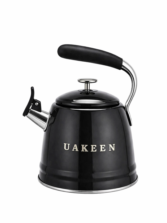 Чайник со свистком UAKEEN 3.5 литра, нержавеющая сталь, подходит для всех плит