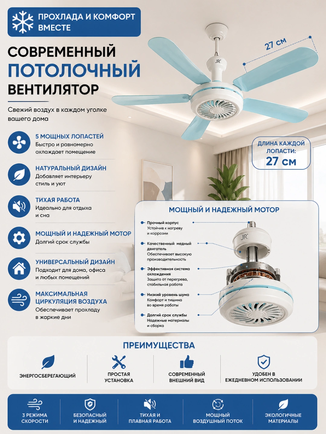 Подвесной вентилятор, вентилятор для кровати, мини-вентилятор за 54450 сум со скидкой 55%. Uzum Market