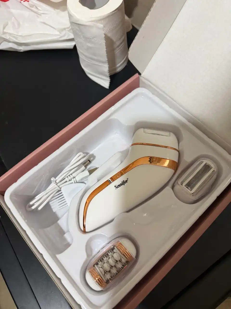 Sonifer SF-9551 3 в 1 эпилятор - беспроводной, с подсветкой, для всего тела, USB-зарядка