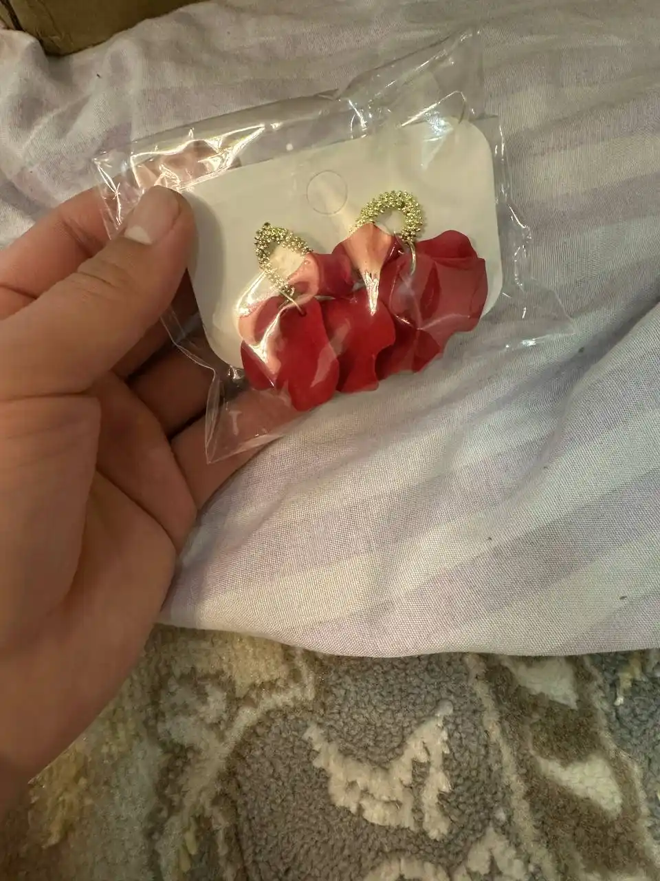 Серьги женские, серьги цветы, серьги с жемчугом, бижутерия женская, серьги кольца