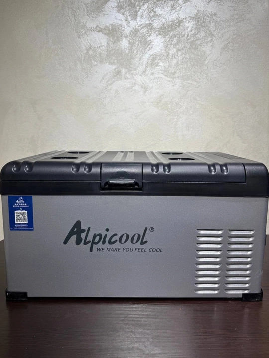 Avtomobil muzlatgichi Alpincool, 25 litr Freonda ishlaydi 12v,24v,220 -20 dan +20 gacha