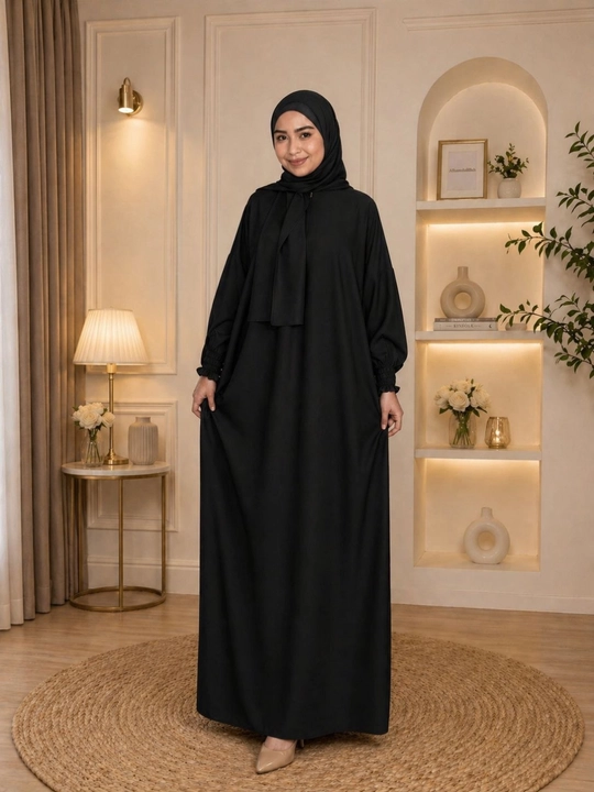 Ayollar uchun xijob kiyimlari - belmando paplin matosi baxor yoz kuz oylari  uchun abaya