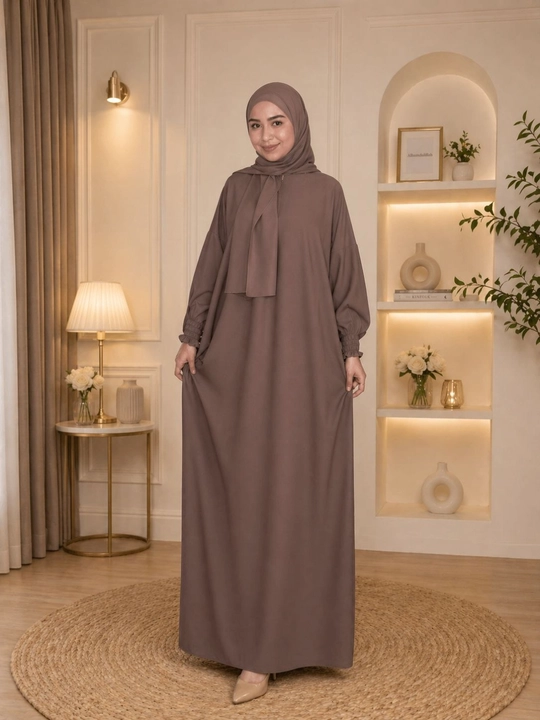 Ayollar uchun xijob kiyimlari - belmando paplin matosi baxor yoz kuz oylari  uchun abaya