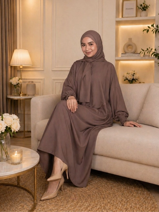Ayollar uchun xijob kiyimlari - belmando paplin matosi baxor yoz kuz oylari  uchun abaya