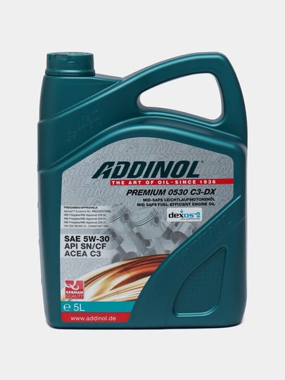 Addinol Premium 5W30 C3-DX 5 Литр — UNIAVTO-ADDINOLPREMIUM05W30C3DX5LITR