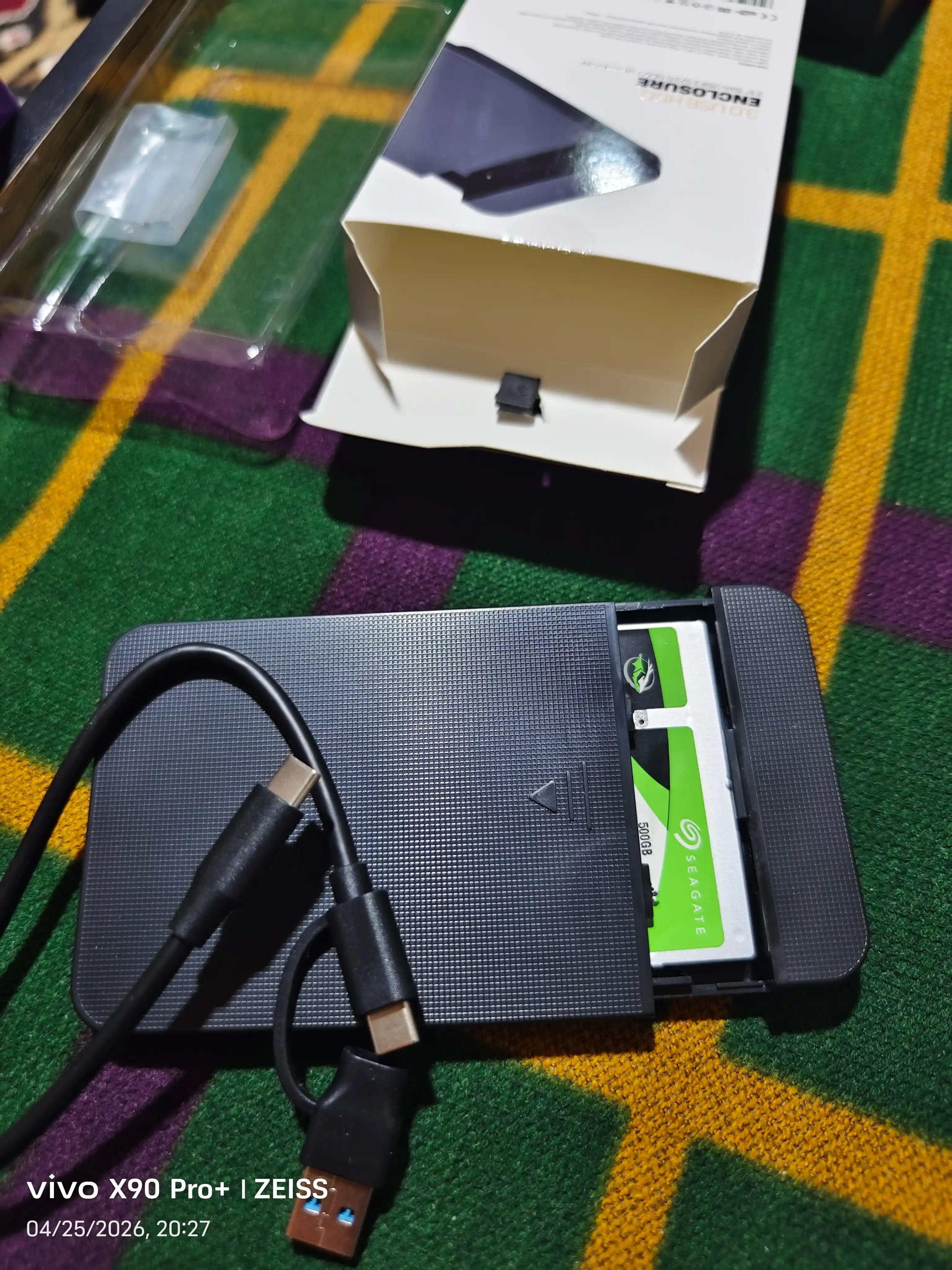 Tashqi HDD korpusi va SSD tashish qutisi SSD HDD USB 3.1 Type-C 6Gb/s SATA