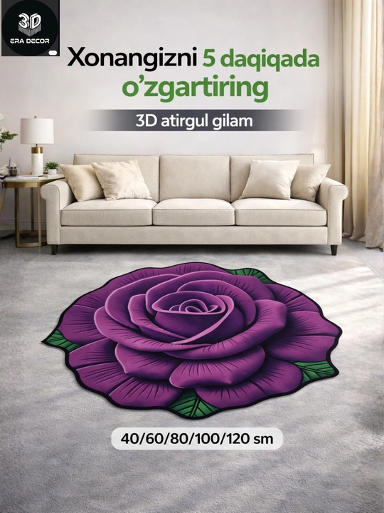3D vannaga gilam, hammom uchun gilamcha, vanna gilam, sirpanmaydigan