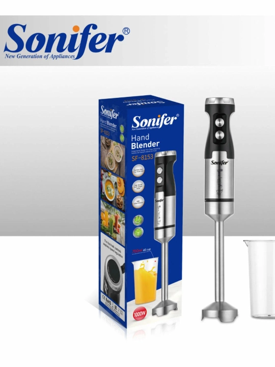 Погружной блендер Sonifer 800W, погружной, 2 в 1