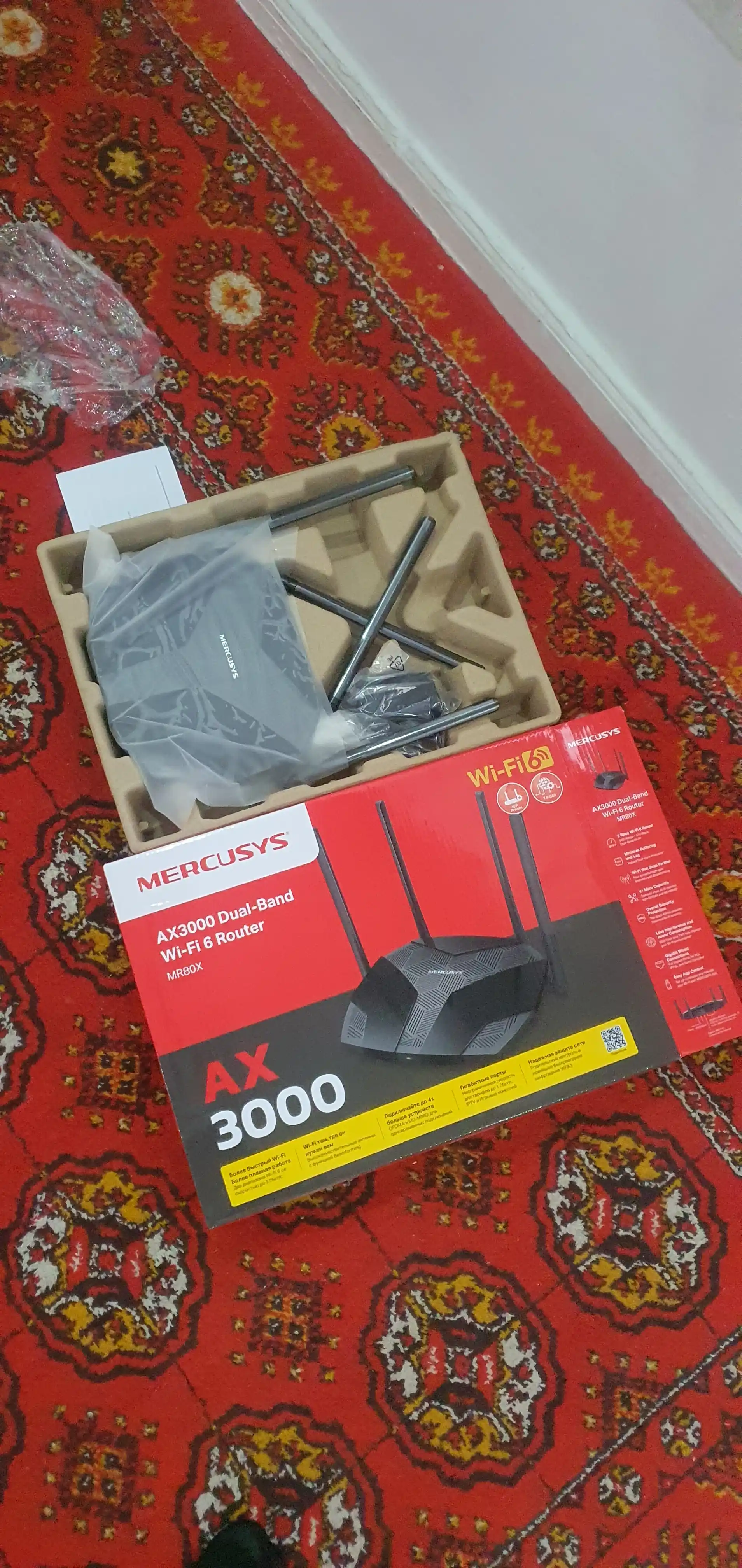 Mercusys MR80X — AX3000 Dual-Band Wi-Fi 6 Gigabit Router