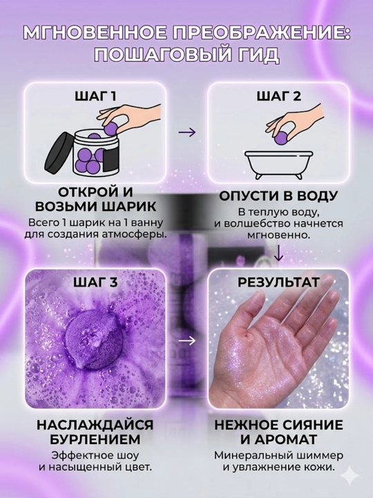Шарики для ванны бурлящие FABRIK Cosmetology NEON BLAZE 300 гр