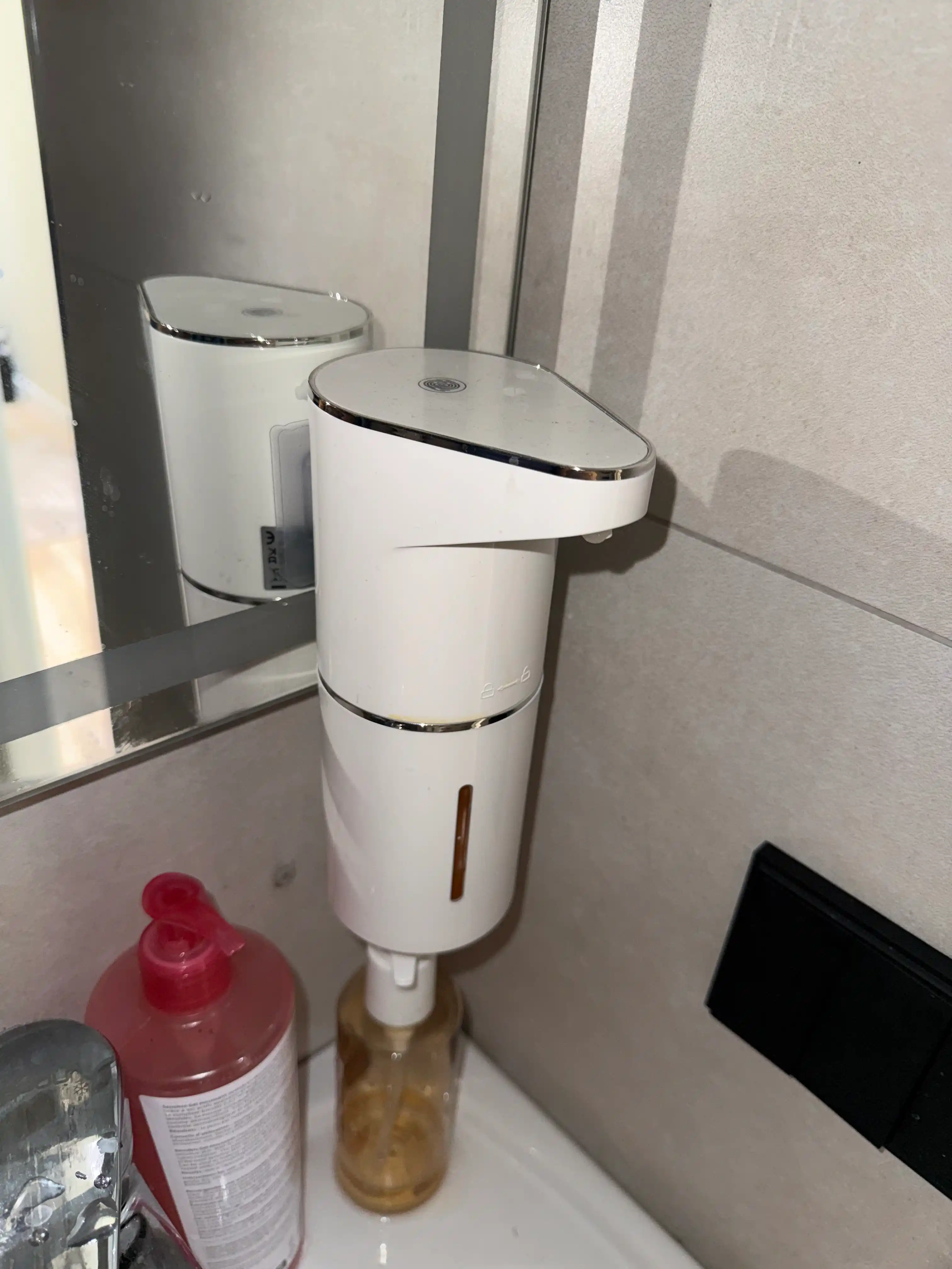 Suyuq sovun uchun sensorli avtomatik dozator ko'pikli, 350 ml, Type-C