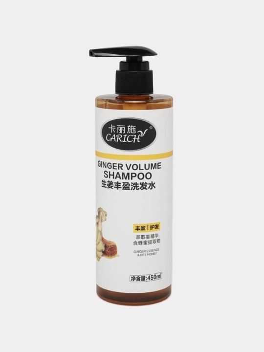 Шампунь для объема волос Carich Ginger Volume Shampoo с экстрактом имбиря и меда, 450 мл