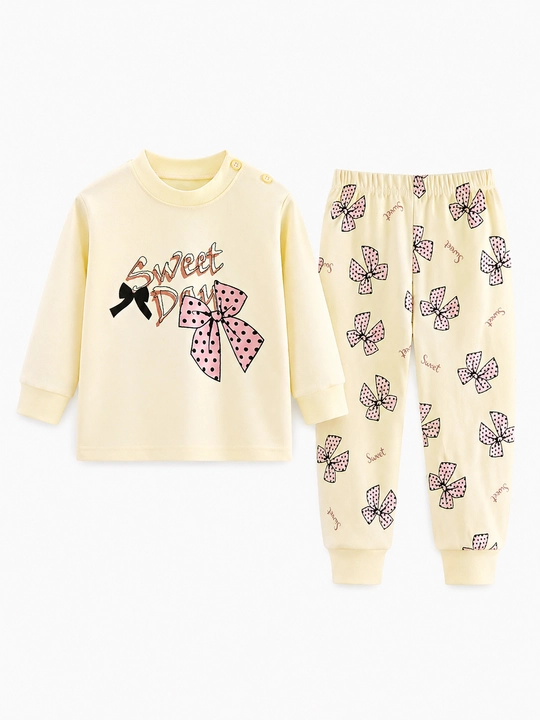 Удобная детская пижама для мальчиков и девочек из хлопка