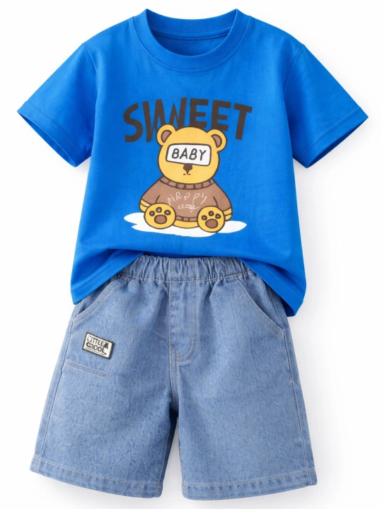 Bolalar uchun yozgi komplekt “Sweet Baby” (futbolka + shortik)