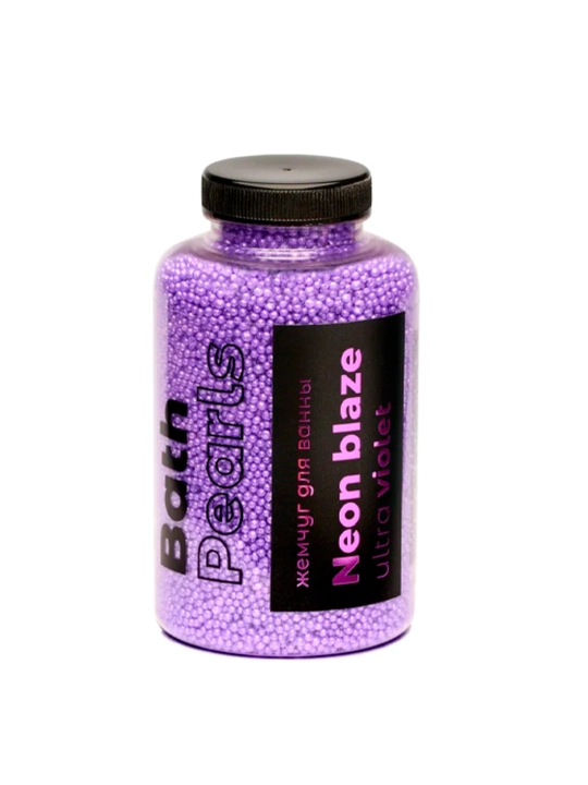 Жемчужины шиммеры для ванны Fabrik Cosmetology серии Neon Blaze в оттенке Ultra Violet - 