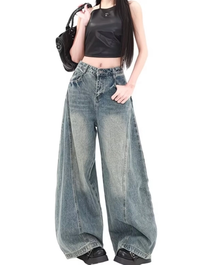 Джинсы женские BAGGY в стиле Y2K, свободные, широкие багги