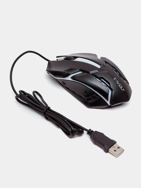 Игровая клавиатура и мышь T-wolf TF200, TF270, с RGB-подсветкой