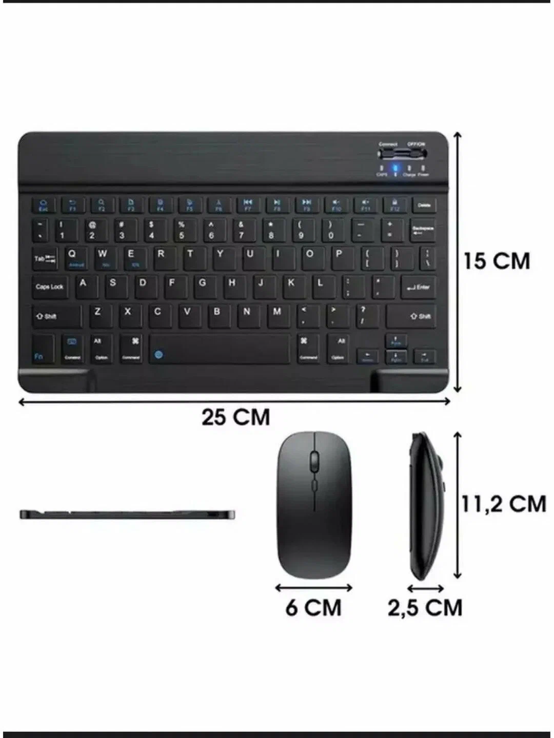 Ultra-yupqa simsiz Bluetooth klaviatura va sichqoncha to'plami Mouse Keyboard