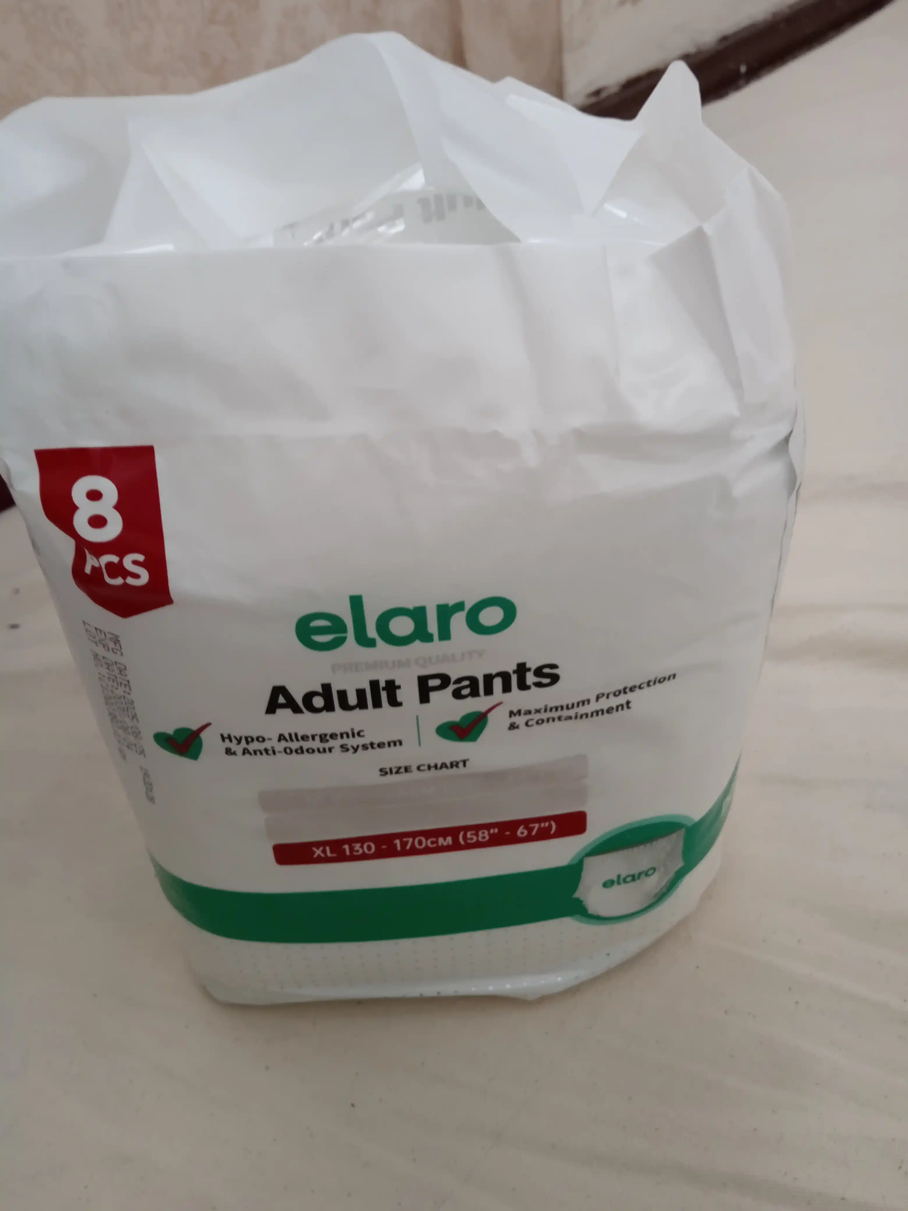 Elaro Adult Pants трусики-подгузники для взрослых, 8 шт, M - L - XL