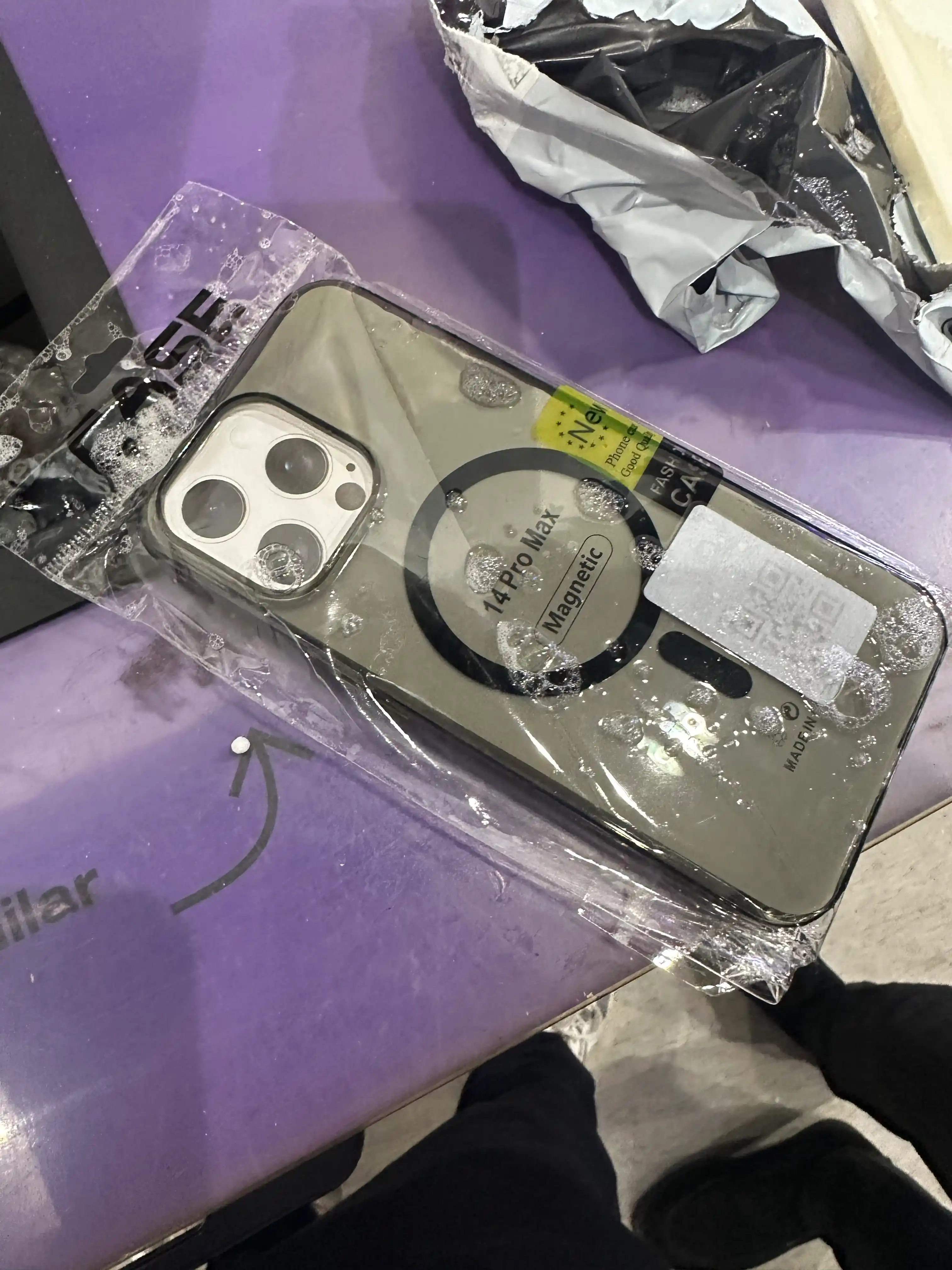 IPhone 11, 12, 13, 14, 15, 16, 17  Pro/Max uchun MagSafe bilan shaffof plastik g'ilof