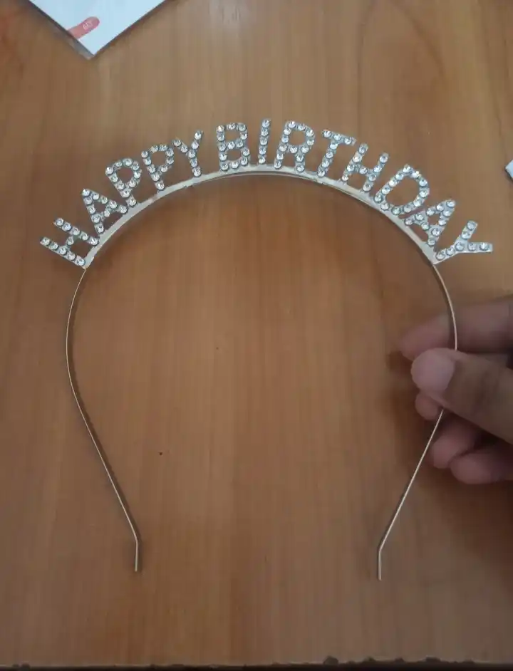 Ободок Happy Birthday, аксессуар на день рождения, аксессуар для фотосессии