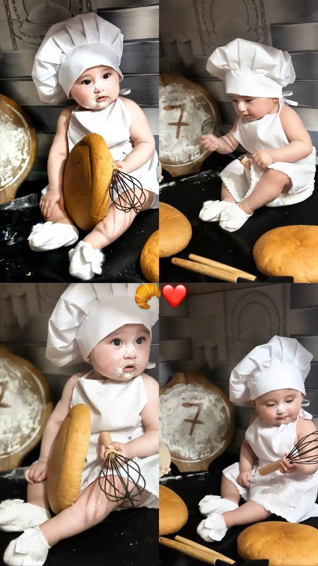 Детский поварской фартук и колпак