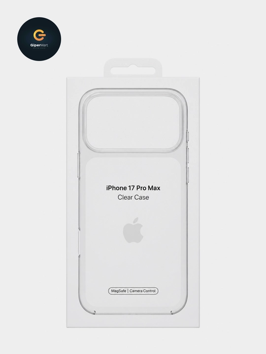 Прозрачный чехол с MagSafe для iPhone 17 Pro/Pro Max.  Пластиковый чехол c анимацией IC - 
