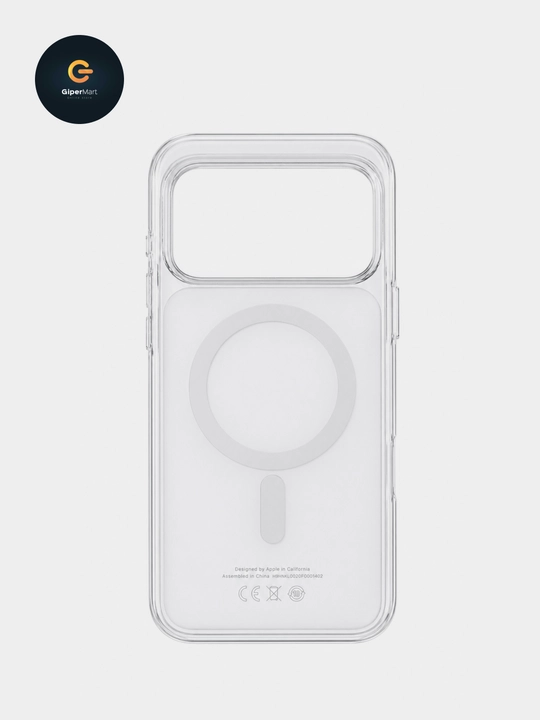 Прозрачный чехол с MagSafe для iPhone 17 Pro/Pro Max.  Пластиковый чехол c анимацией IC