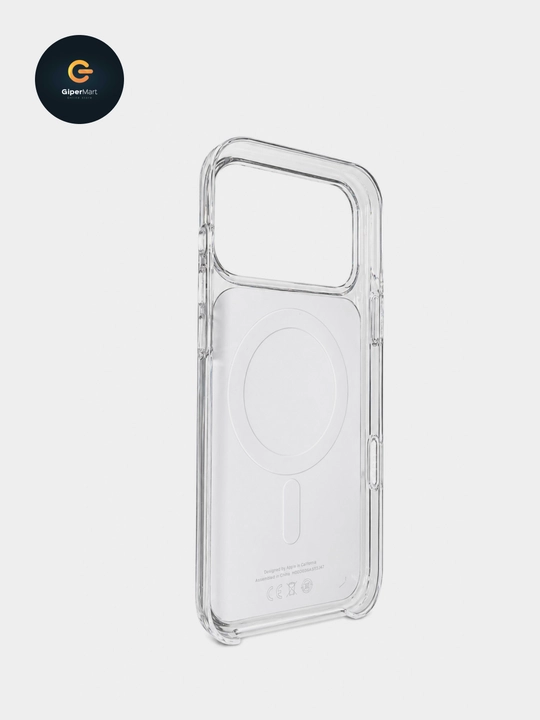 Прозрачный чехол с MagSafe для iPhone 17 Pro/Pro Max.  Пластиковый чехол c анимацией IC