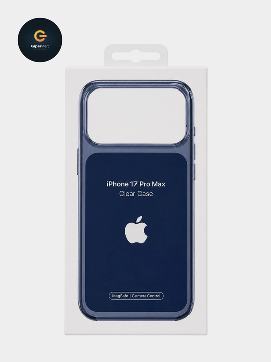 Прозрачный чехол с MagSafe для iPhone 17 Pro/Pro Max.  Пластиковый чехол c анимацией IC - 