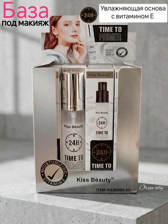 Kiss Beauty makiyaj asosi (praymer), namlantiruvchi, 24 soat chidamli