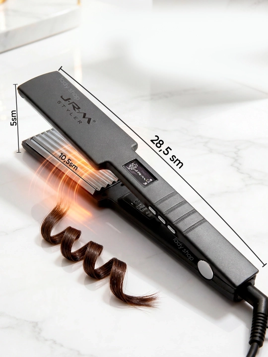 Professional soch gofre — ildiz ko‘tarish uchun termoshchiplar, 480°C, LCD displey bilan