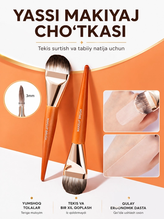 Tonal krem uchun cho'tka