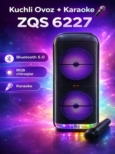 ZQS6227 BIG — ortativ Bluetooth kolonkalar