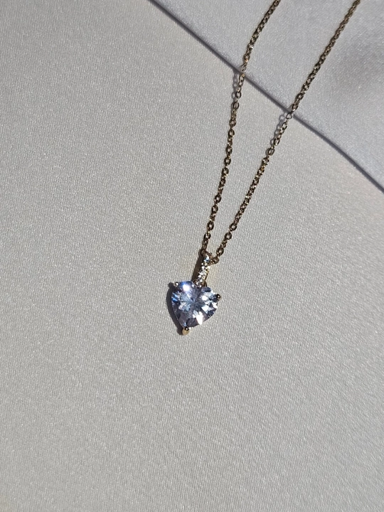 Yurakcha va toshlar bilan bezatilgan ayollar zanjiri, Stainless steel, zanglamaydigan po‘lat