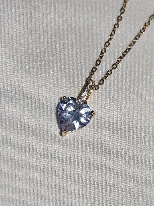 Yurakcha va toshlar bilan bezatilgan ayollar zanjiri, Stainless steel, zanglamaydigan po‘lat - 