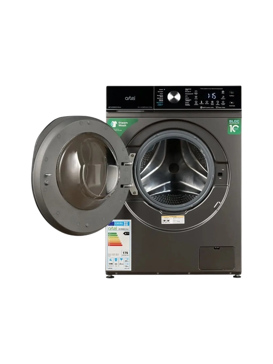 Artel ART-WM6002 S Pure kir yuvish mashinasi 6 kg, kulrang, inverter, bug‘li yuvish