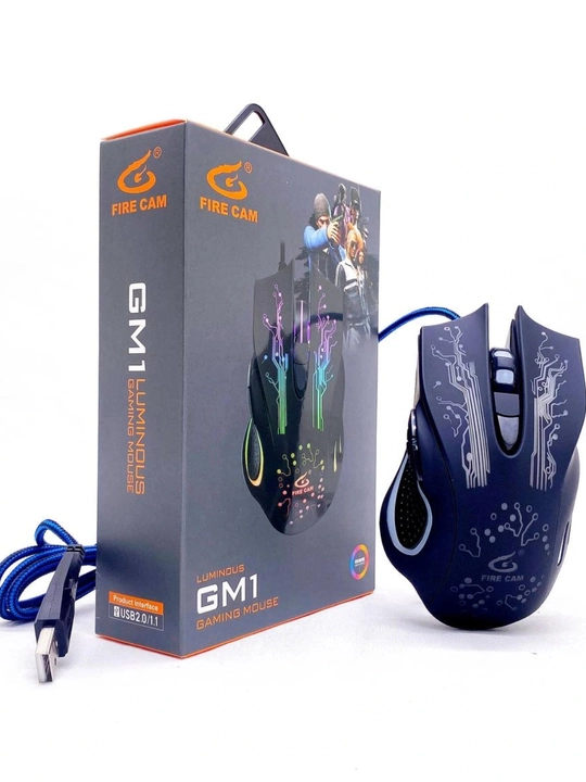 Игровая мышь Fire Cam GM6 Luminous RGB с подсветкой