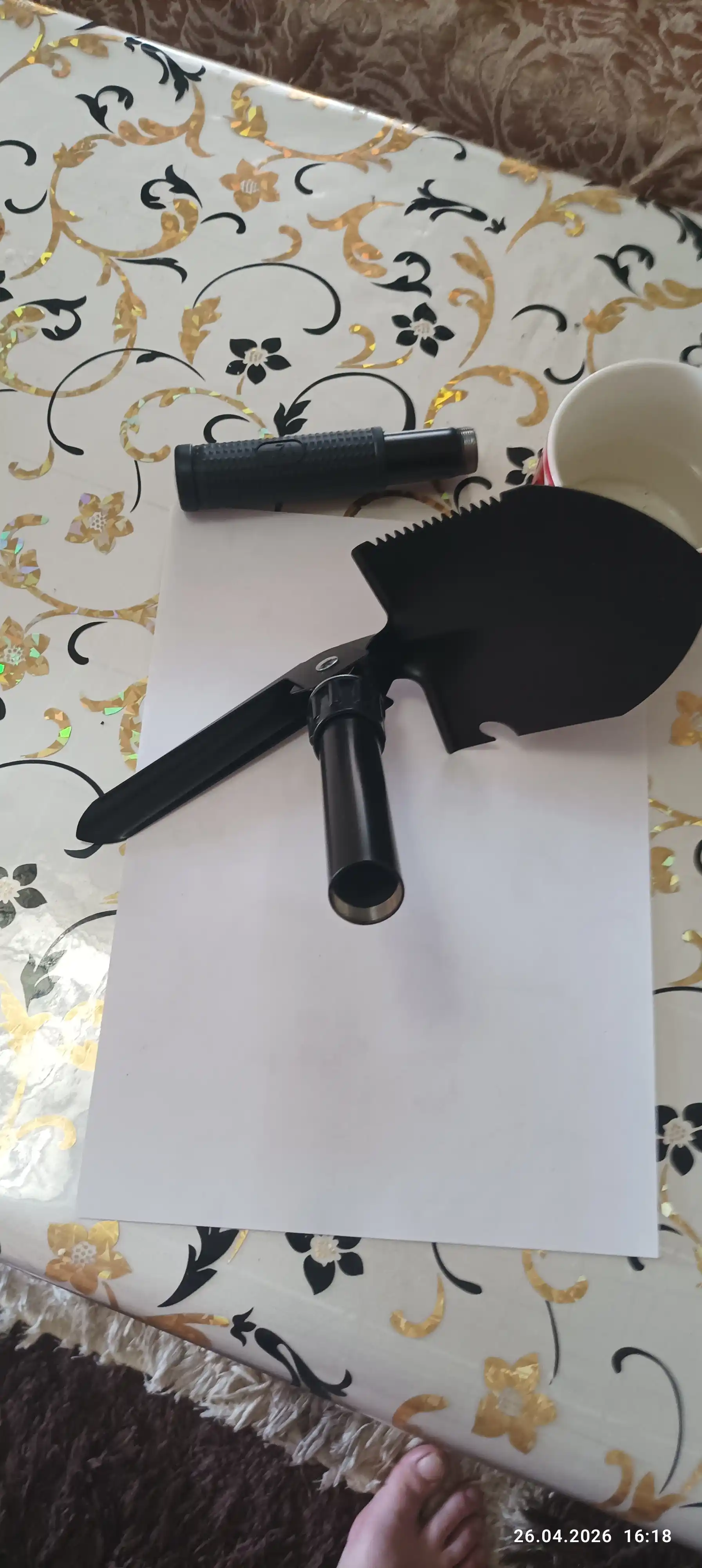 Taktik belkurak, kompasli, katlanadigan, ko'p funksiyali, 6 tasi 1 tada
