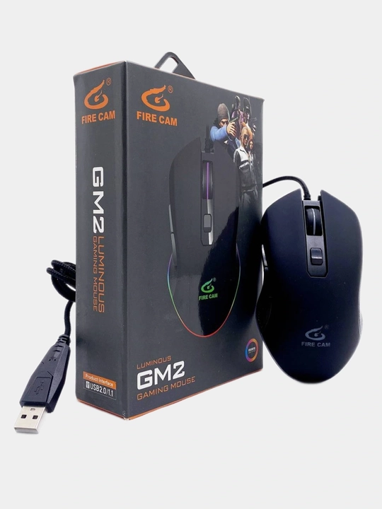 Игровая мышь Fire Cam GM6 Luminous RGB с подсветкой - 