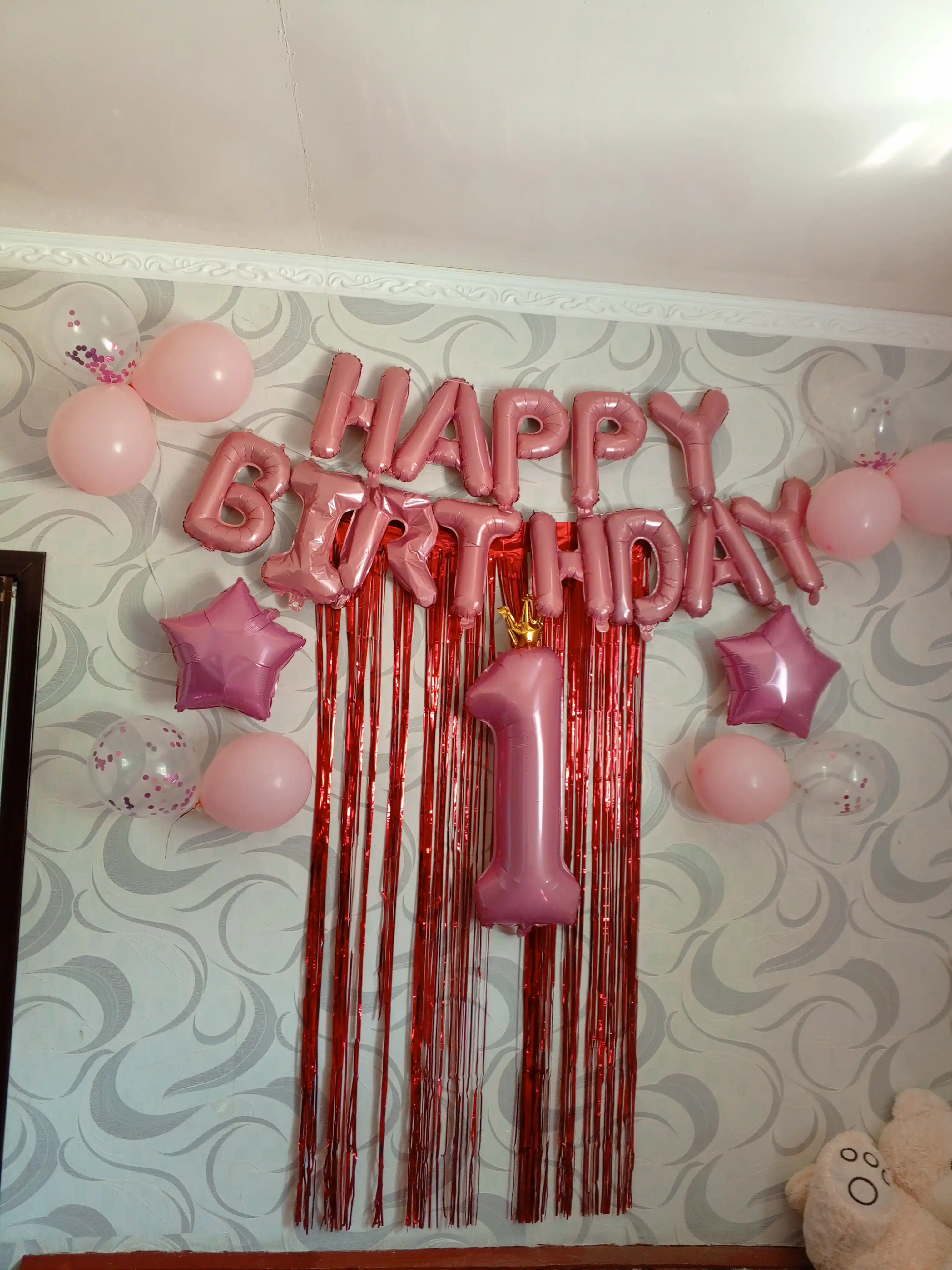 Гирлянда, с днем рождения, растяжка флажки Happy Birthday