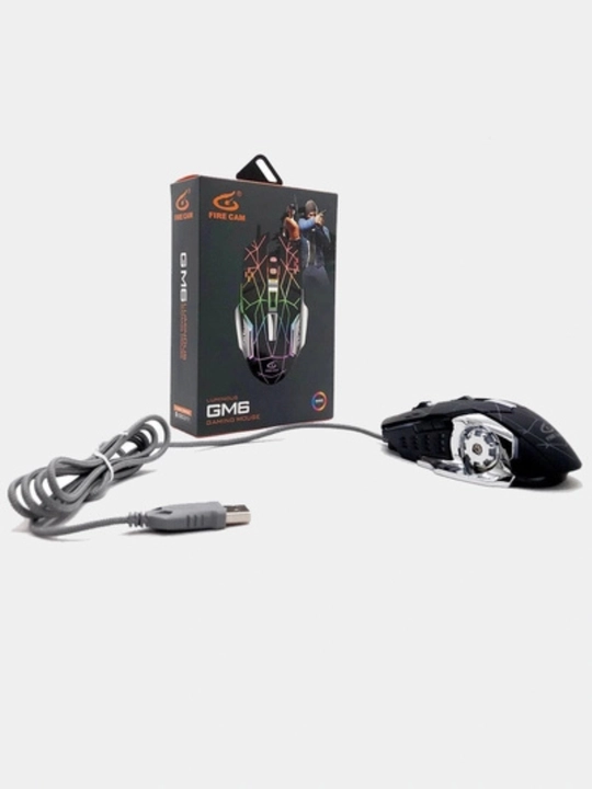 Игровая мышь Fire Cam GM6 Luminous RGB с подсветкой