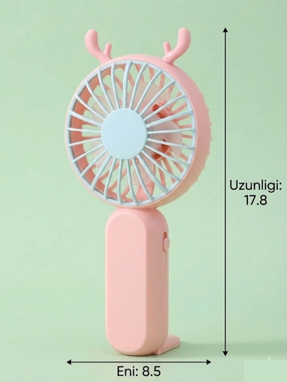 Mini USB portativ ventilyator – yig‘iladigan va qayta zaryadlanuvchi