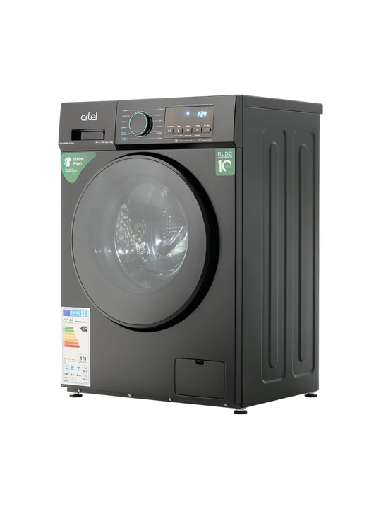 Стиральная машина Artel ART-WM8001 B Aero 8 кг, черная, инвертор, паровая стирка, A+++  - 