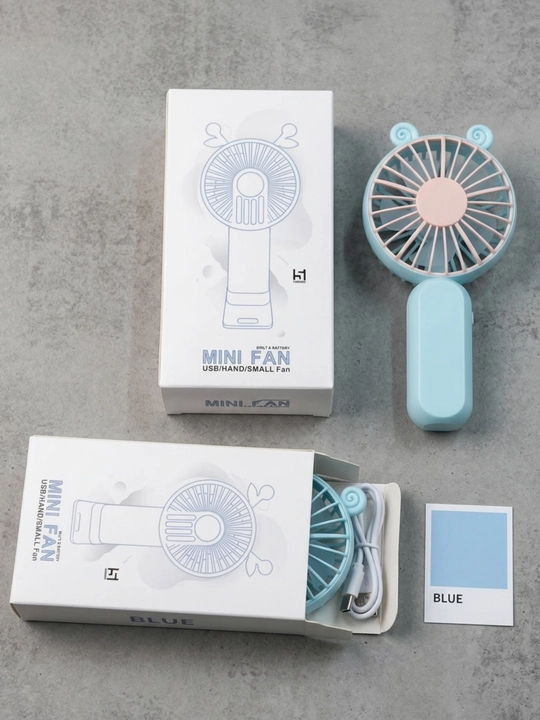 Mini USB portativ ventilyator – yig‘iladigan va qayta zaryadlanuvchi